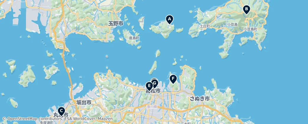 Map of 赞岐国