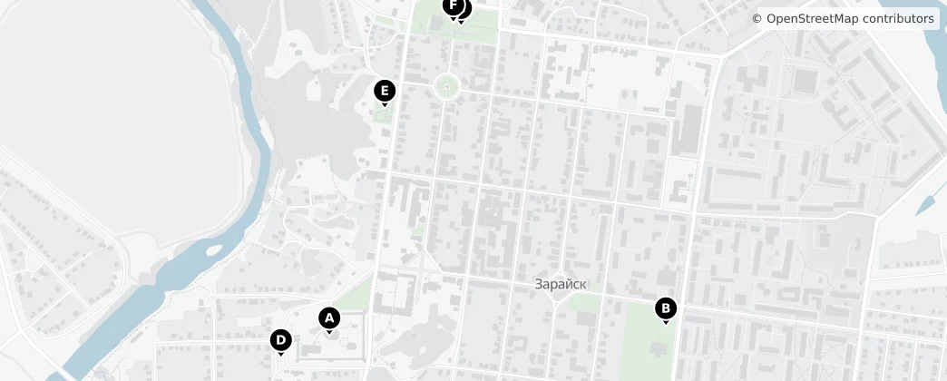 Map of 扎賴斯克區