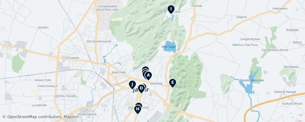 Map of 斋浦尔