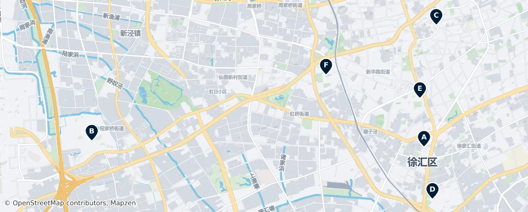 Map of 长宁区