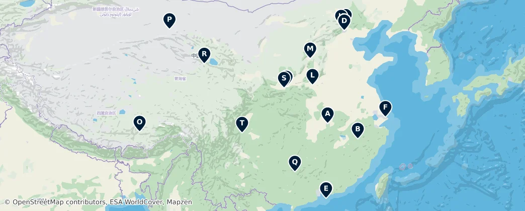 Map of 中国