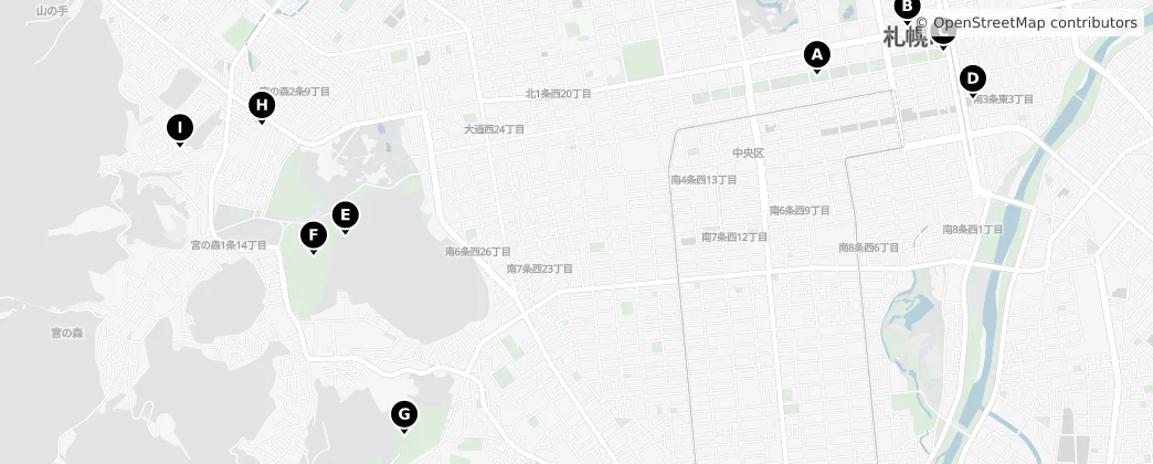 Map of 中央區