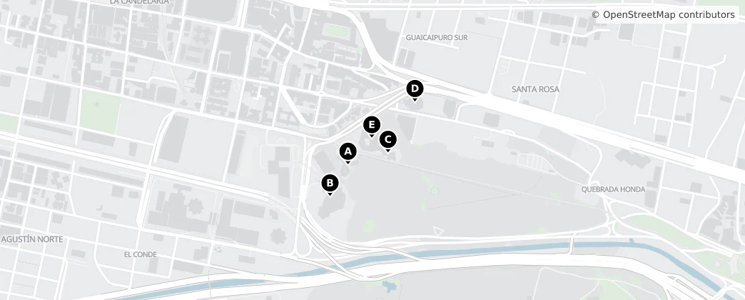 Map of Área económica de la cultura y las artes de El Conde