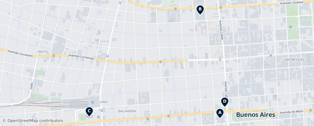Map of Balvanera
