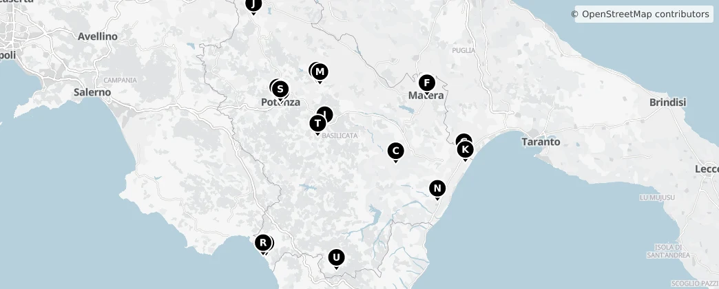 Map of 巴西利卡塔大区