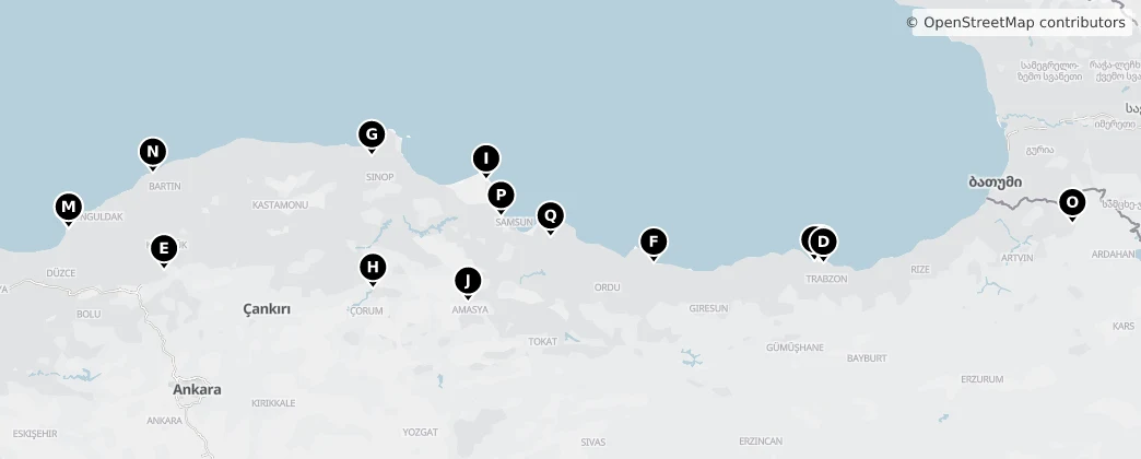 Map of 黑海地區