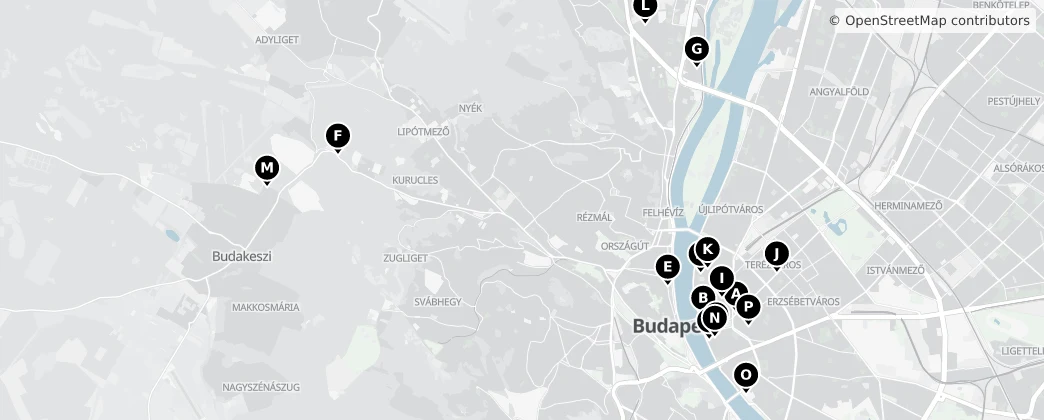 Map of Budapesti kistérség