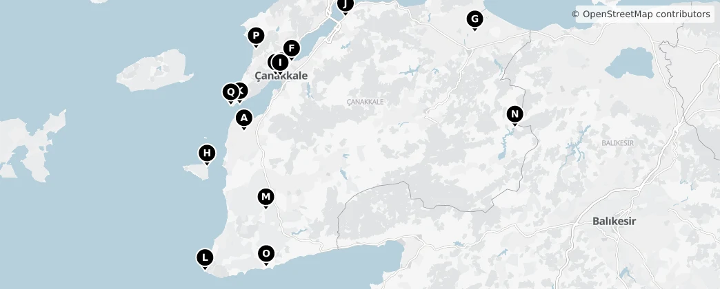 Map of 恰納卡萊