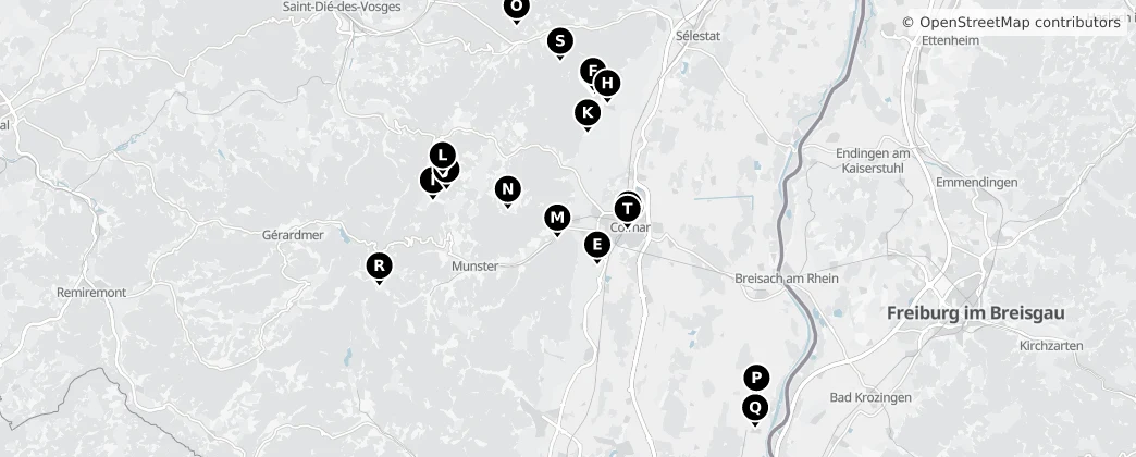 Map of Colmar-Ribeauvillé