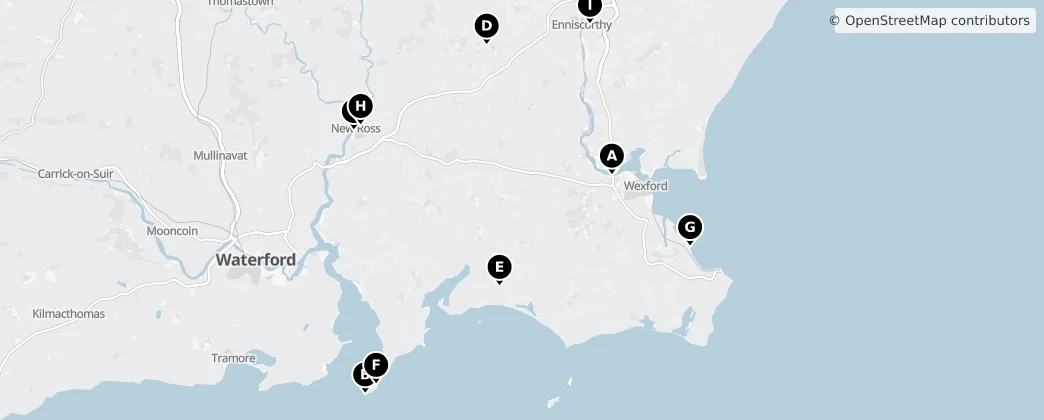 Map of 韦克斯福德郡
