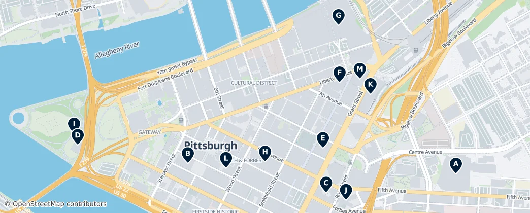 Map of Downtown