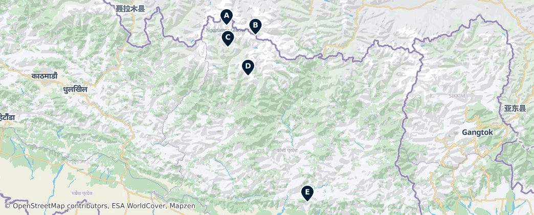 Map of 东部经济发展区