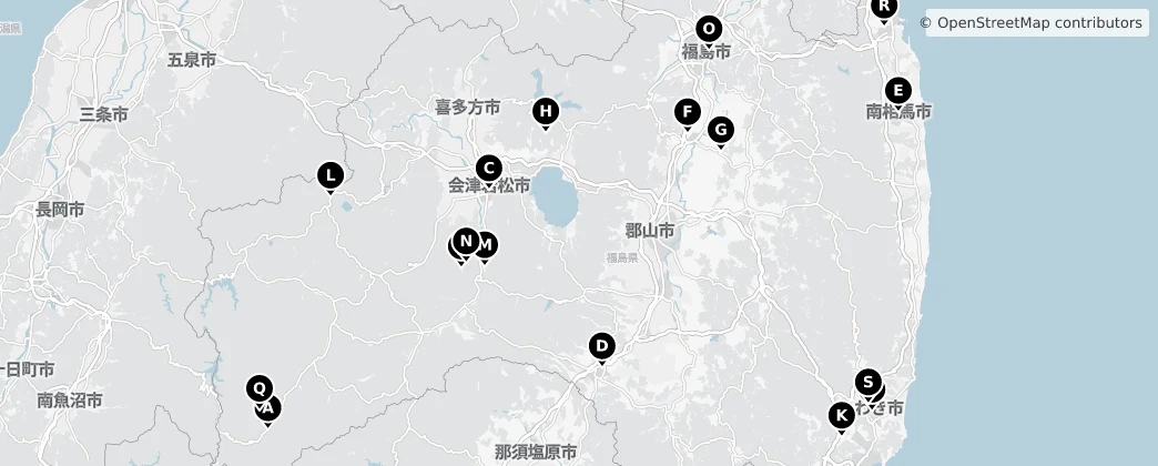Map of 福岛县
