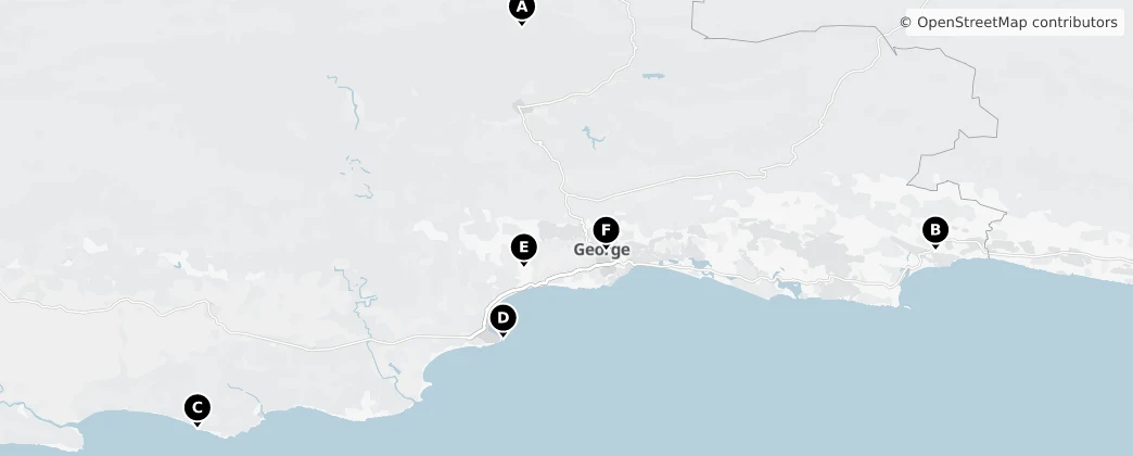 Map of Garden Route District Municipality