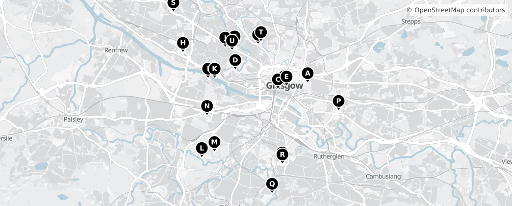 Map of 格拉斯哥
