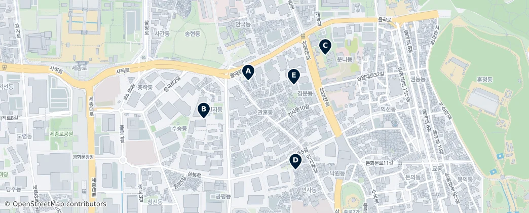 Map of Gwanhun-dong