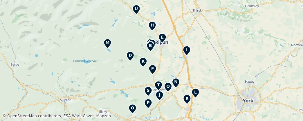 Map of 哈罗盖特