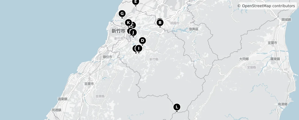 Map of 新竹縣