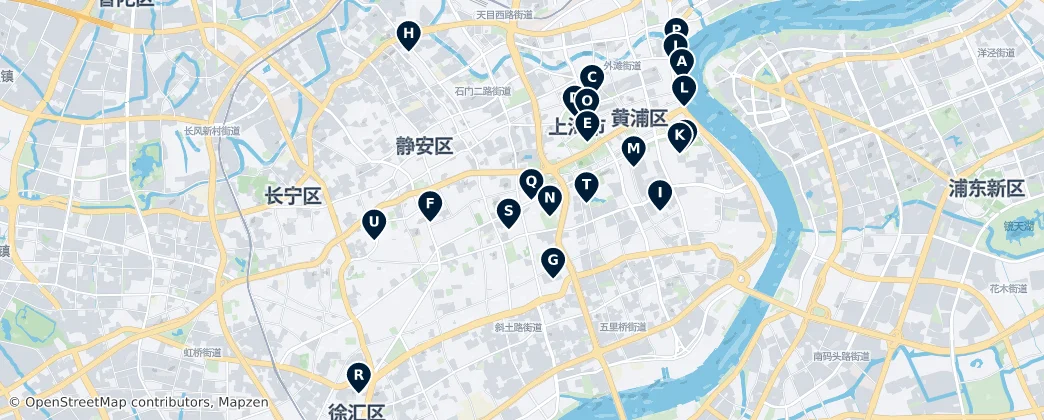 Map of 静安区