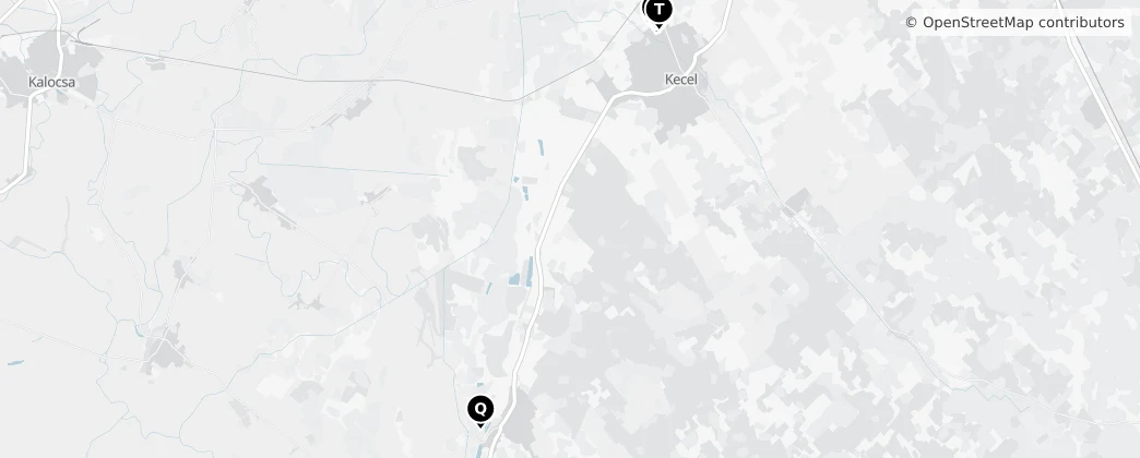 Map of Kiskőrösi járás