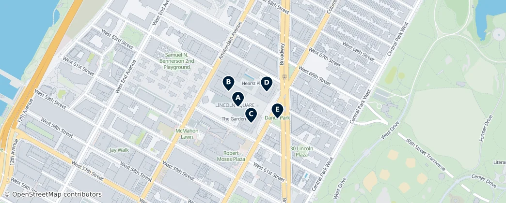 Map of Lincoln Square