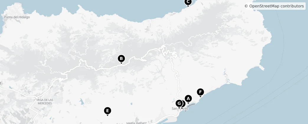 Map of Macizo de Anaga