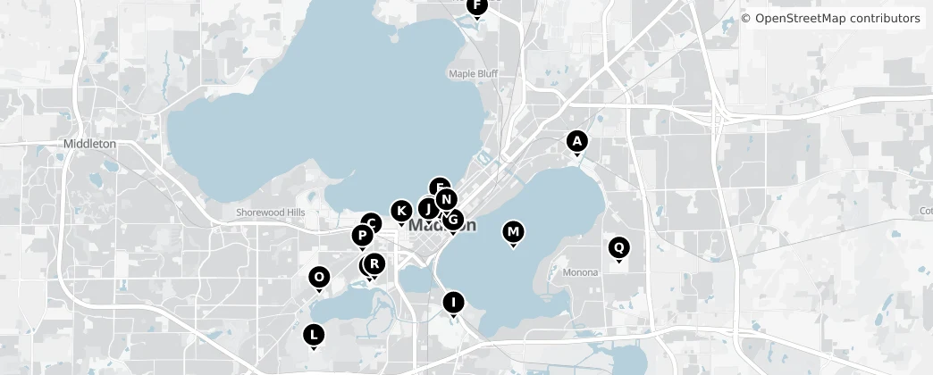 Map of 麦迪逊 / 麥迪遜