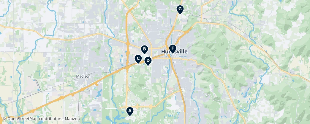 Map of 麥迪遜縣