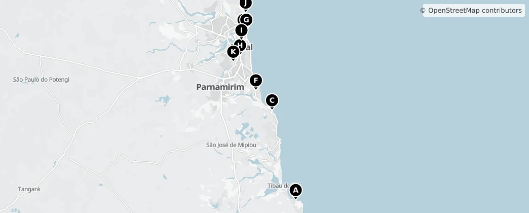 Map of Região Geográfica Intermediária de Natal