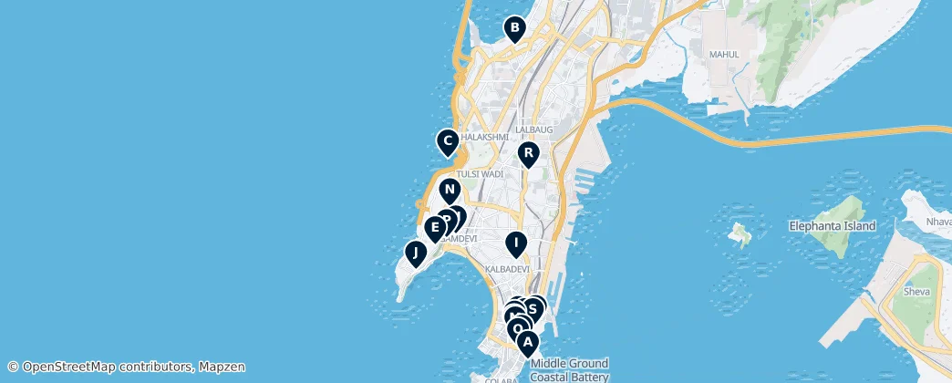 Map of 孟買市區縣
