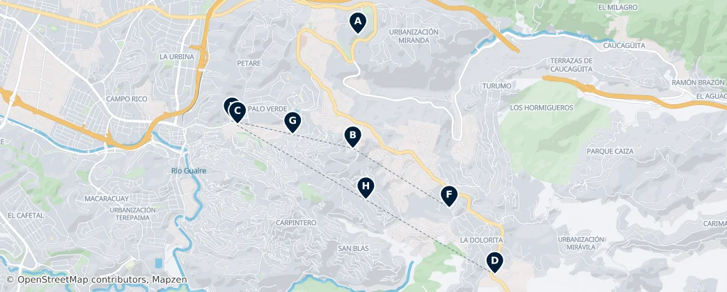 Map of Municipio Sucre