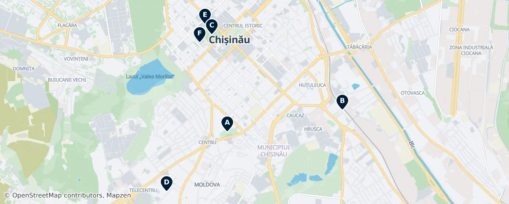 Map of Municipiul Chișinău