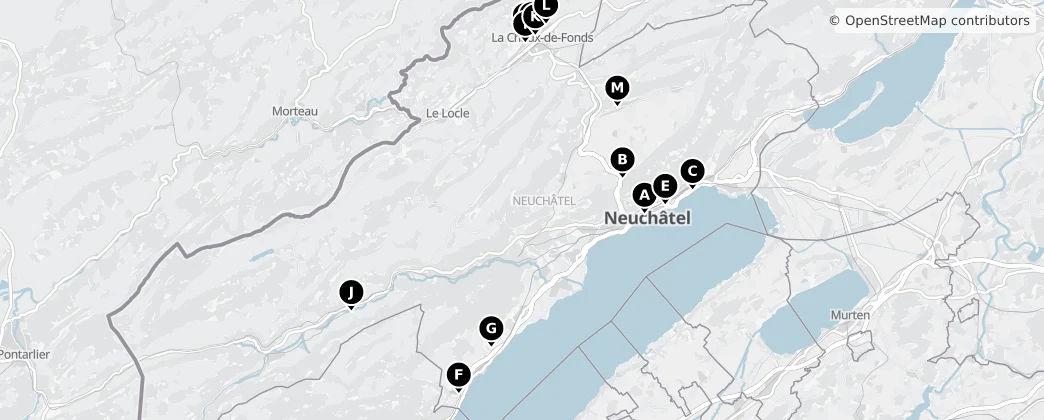 Map of 納沙泰爾州