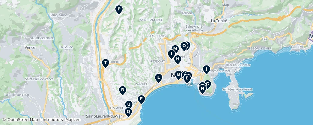 Map of 尼斯