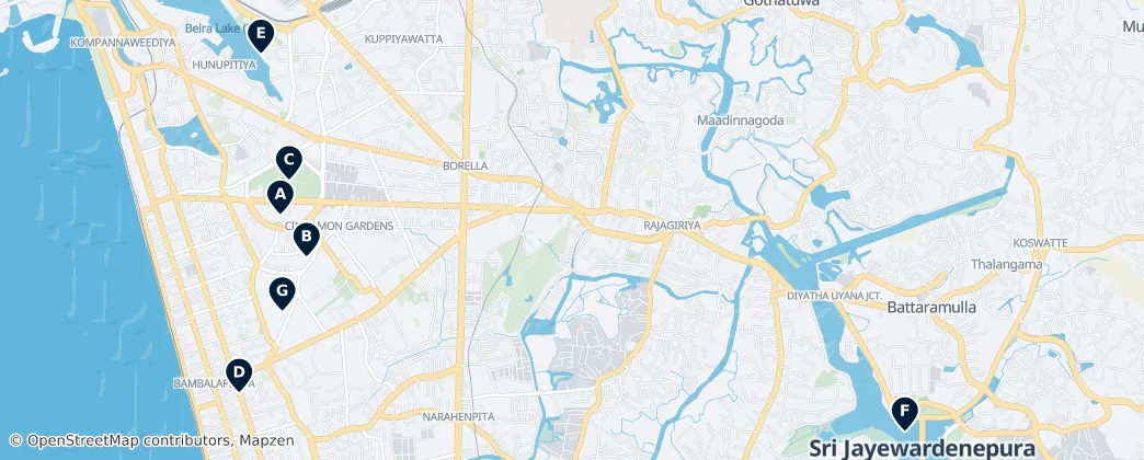 Map of Pita Kotte