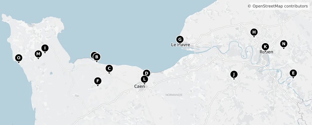Map of Province apostolique de Normandie