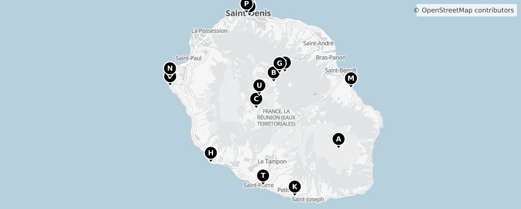 Map of 留尼汪