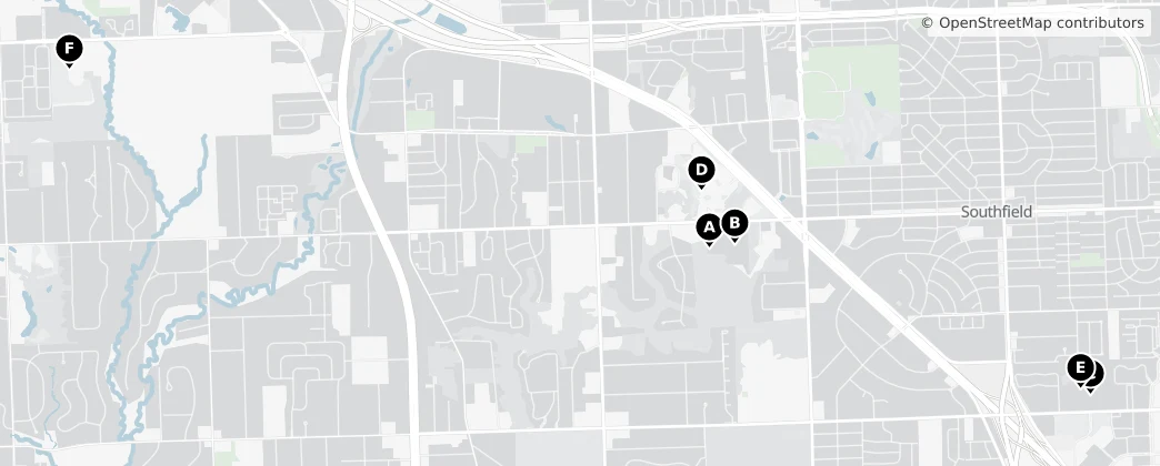 Map of 绍斯菲尔德