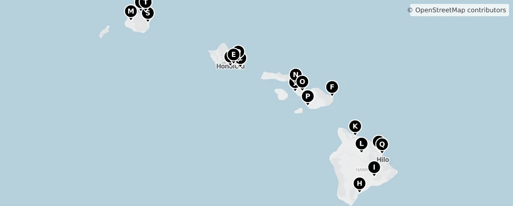 Map of Southwestern Hawaiian Islands