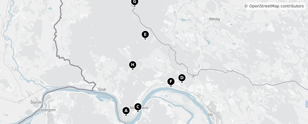 Map of Szobi járás