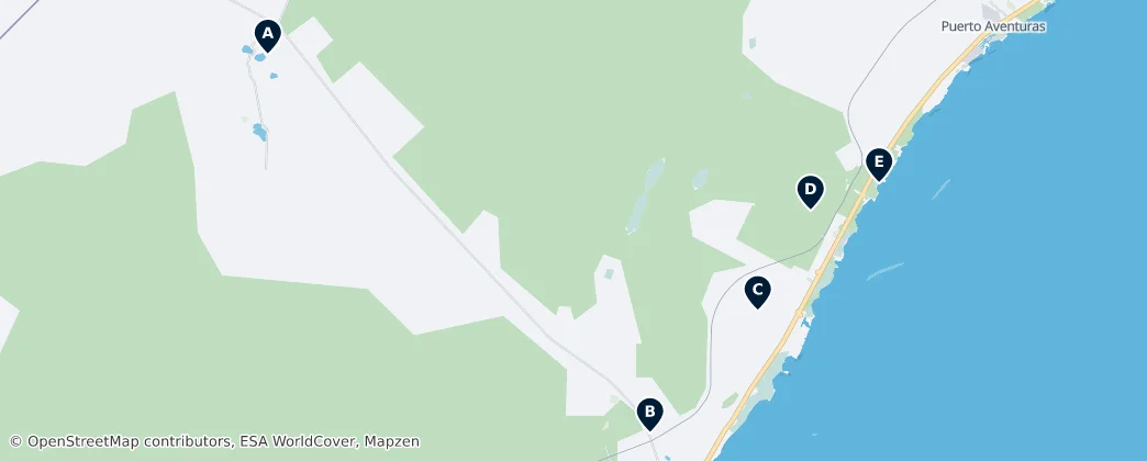 Map of Tulum
