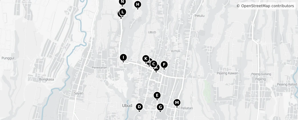 Map of Ubud