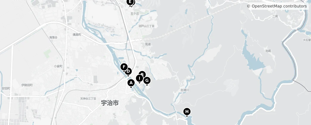 Map of 宇治市