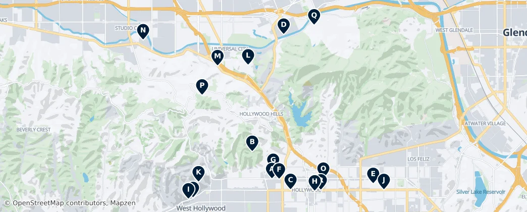 Map of Universal City