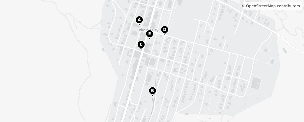 Map of Virginia City