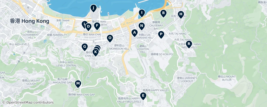 Map of 灣仔區