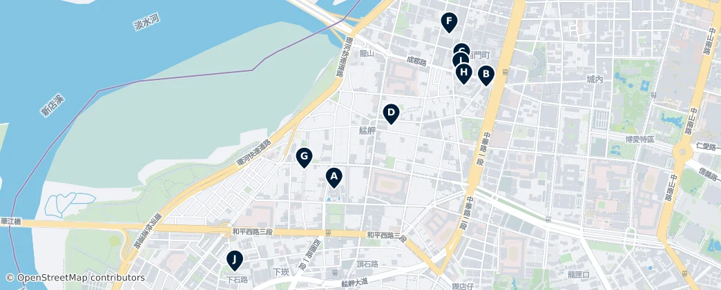 Map of 萬華區