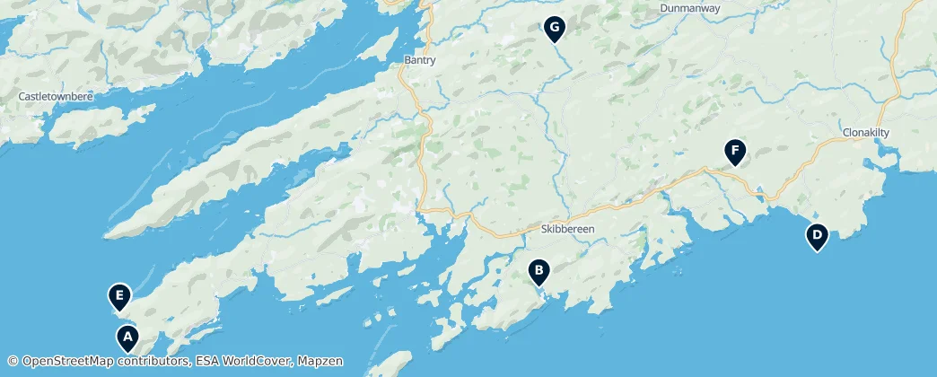 Map of West Cork