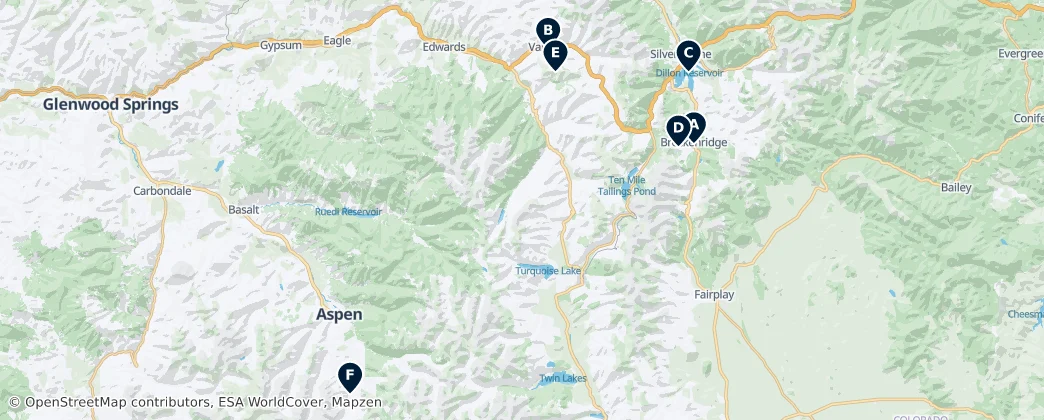 Map of 怀特河国家森林