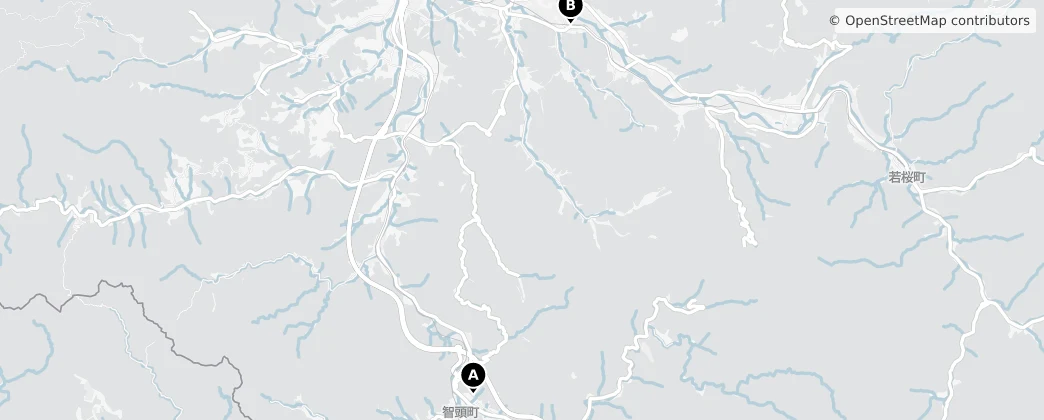 Map of 八頭郡